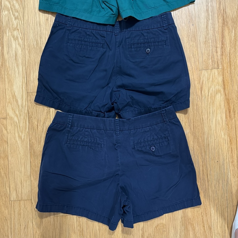 J. Crew Women’s Shorts Bundle — Beige, Green, Navy - Picture 4 of 5